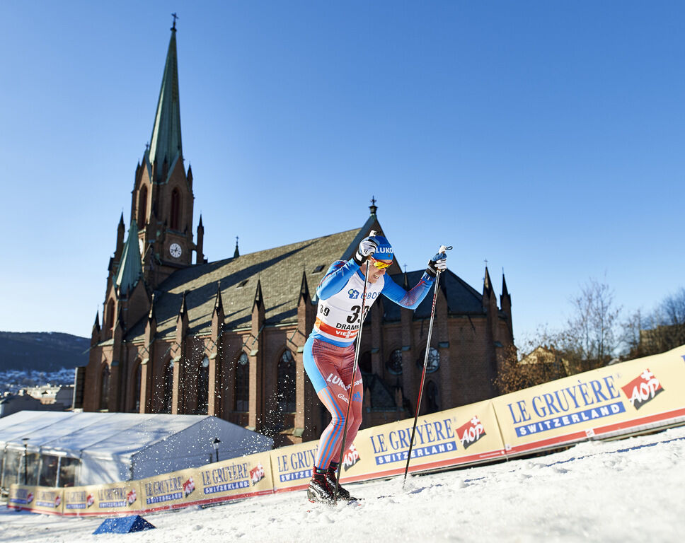 03.02.2016, Drammen, Norway (NOR):Andrey Parfenov (RUS) - FIS world cup cross-country, individual sprint, Drammen (NOR). www.nordicfocus.com. © Felgenhauer/NordicFocus. Every downloaded picture is fee-liable.