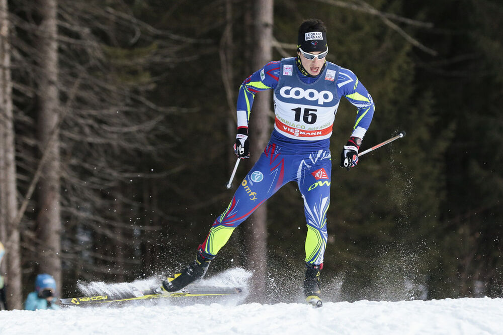 19.12.2015, Toblach, Italy (ITA):Lucas Chanavat (FRA) - FIS world cup cross-country, individual sprint, Toblach (ITA). www.nordicfocus.com. © Modica/NordicFocus. Every downloaded picture is fee-liable.