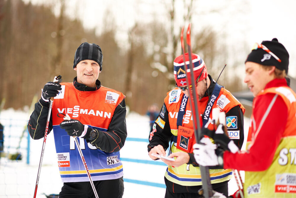 03.01.2015, Oberstdorf, Germany (GER): Vegard Ulvang (NOR) and norwegian coaches- FIS world cup cross-country, tour de ski, training, Oberstdorf (GER). www.nordicfocus.com. © Felgenhauer/NordicFocus. Every downloaded picture is fee-liable.