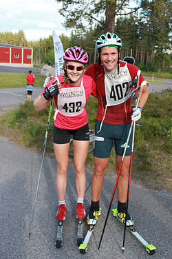 FÖRRA ÅRET var det Stina Nilsson och Gabriel Stegmayr som var bäst i Vansbrorullen. Foto: ARRANGÖREN
