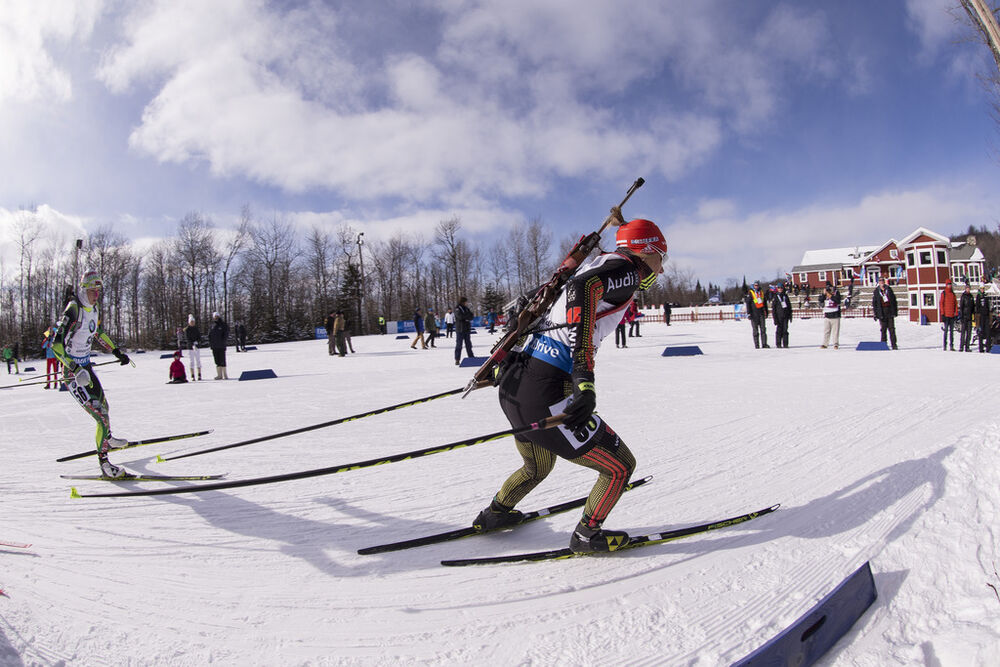 12.02.2016, Presque Isle, United States of America (USA):Karolin Horchler (GER), Karolin Horchler (GER) -  IBU world cup biathlon, pursuit women, Presque Isle (USA). www.nordicfocus.com. © Manzoni/NordicFocus. Every downloaded picture is fee-liable.