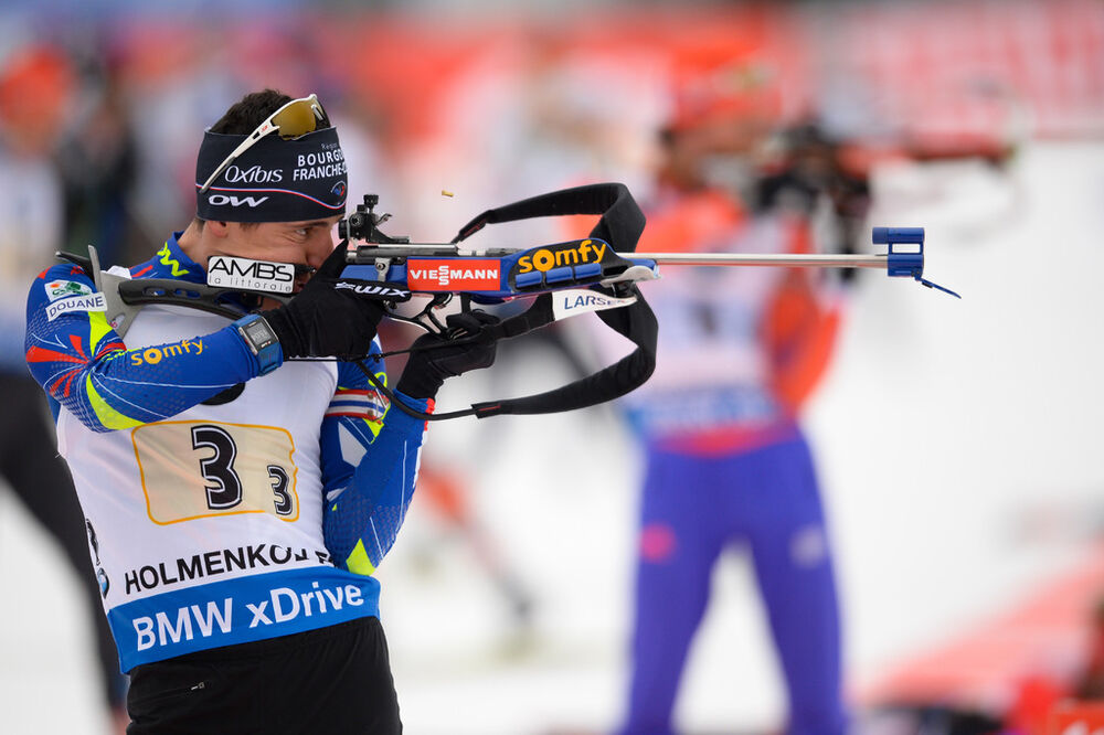 12.03.2016, Oslo, Norway (NOR):Quentin Fillon Maillet (FRA) - IBU world championships biathlon, relay men, Oslo (NOR). www.nordicfocus.com. © Tumashov/NordicFocus. Every downloaded picture is fee-liable.