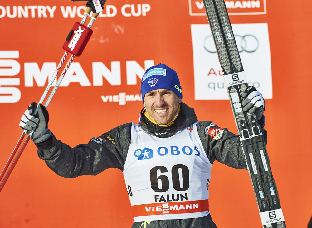 13.02.2016, Falun, Sweden (SWE):Maurice Manificat (FRA) - FIS world cup cross-country, 10km men, Falun (SWE). www.nordicfocus.com. © Felgenhauer/NordicFocus. Every downloaded picture is fee-liable.