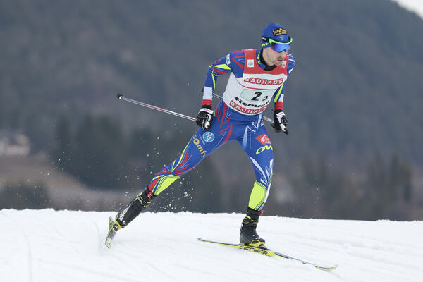 26.02.2016, Val di Fiemme, Italy (ITA):Maxime Laheurte (FRA) - FIS world cup nordic combined, team sprint HS134/2x7.5km, Val di Fiemme (ITA). www.nordicfocus.com. © Modica/NordicFocus. Every downloaded picture is fee-liable. NordicFocus