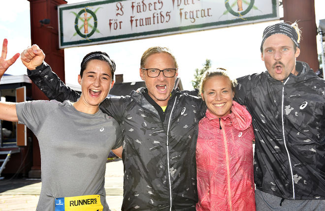 VASAKVARTETTEN är en nyhet i Vasaloppets sommarvecka 2017 där fyra personer kan dela på dom nio milen från Sälen till Mora. Foto: VASALOPPET/Nisse Schmidt