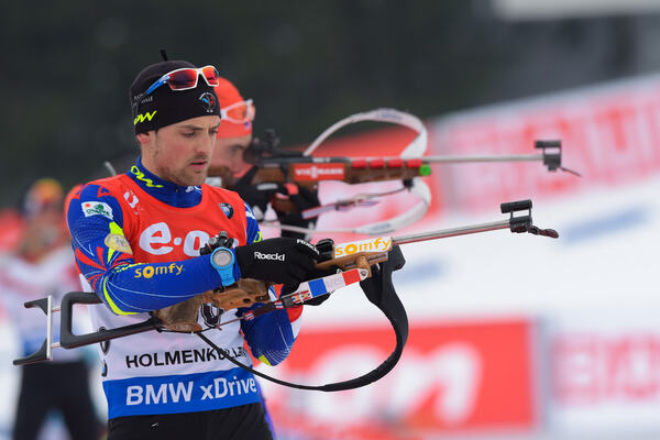 10.03.2016, Oslo, Norway (NOR):Simon Desthieux (FRA) - IBU world championships biathlon, individual men, Oslo (NOR). www.nordicfocus.com. © Tumashov/NordicFocus. Every downloaded picture is fee-liable. Tumashov/NordicFocus