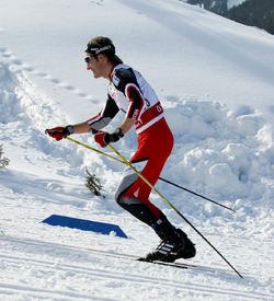 MARTIN TAUBER i spåret under skid-VM i Oberstdorf 2005. Foto/rights: KRISTIANSEN/sweski.com