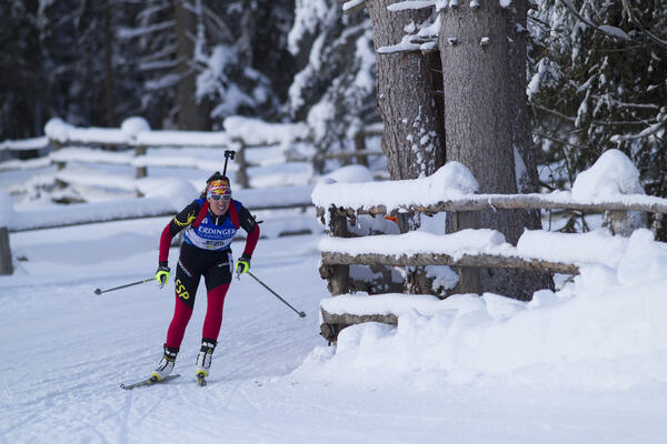 21.01.2016, Antholz, Italy (ITA):Victoria Padial Hernandez (ESP) - IBU world cup biathlon, sprint women, Antholz (ITA). www.nordicfocus.com. © Manzoni/NordicFocus. Every downloaded picture is fee-liable. NordicFocus