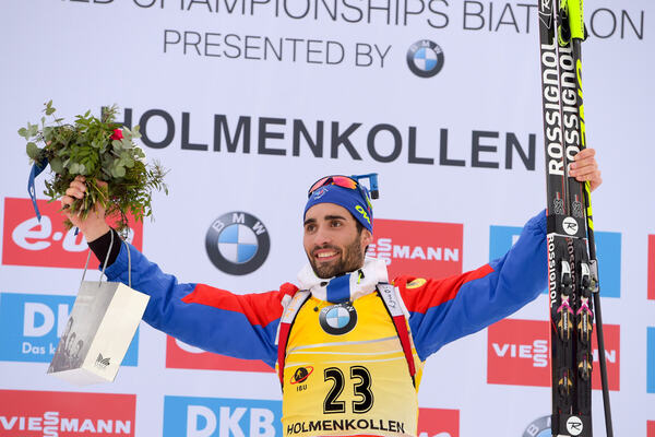 10.03.2016, Oslo, Norway (NOR):Martin Fourcade (FRA) - IBU world championships biathlon, individual men, Oslo (NOR). www.nordicfocus.com. © Tumashov/NordicFocus. Every downloaded picture is fee-liable. Tumashov/NordicFocus
