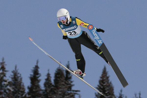 04.12.2015, Lillehammer, Norway (NOR):Julia Clair (FRA) - FIS world cup ski jumping ladies, individual HS100, Lillehammer (NOR). www.nordicfocus.com. © Modica/NordicFocus. Every downloaded picture is fee-liable. NordicFocus