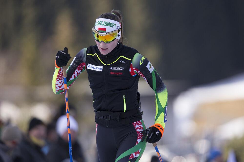 12.12.2015, Hochfilzen, Austria (AUT):Darya Domracheva (BLR) -  IBU world cup biathlon, pursuit women, Hochfilzen (AUT). www.nordicfocus.com. © Manzoni/NordicFocus. Every downloaded picture is fee-liable.