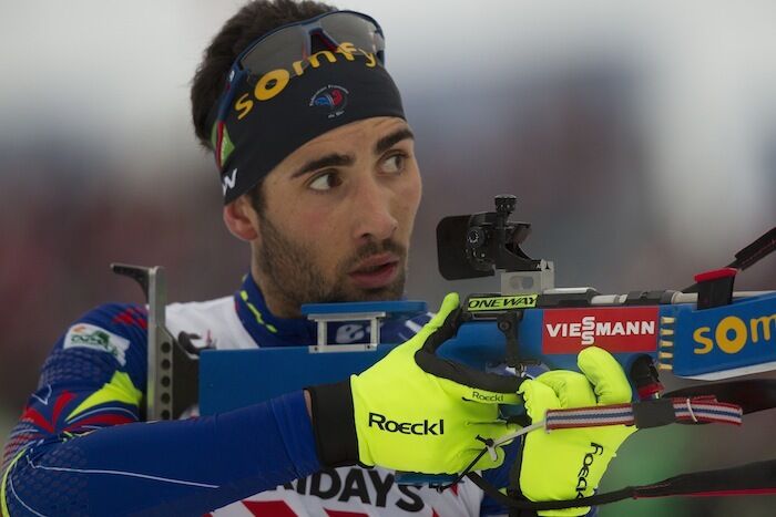 03.03.2016, Oslo, Norway (NOR):Martin Fourcade (FRA) - IBU world championships biathlon, relay mixed, Oslo (NOR). www.nordicfocus.com. Â© Manzoni/NordicFocus. Every downloaded picture is fee-liable.