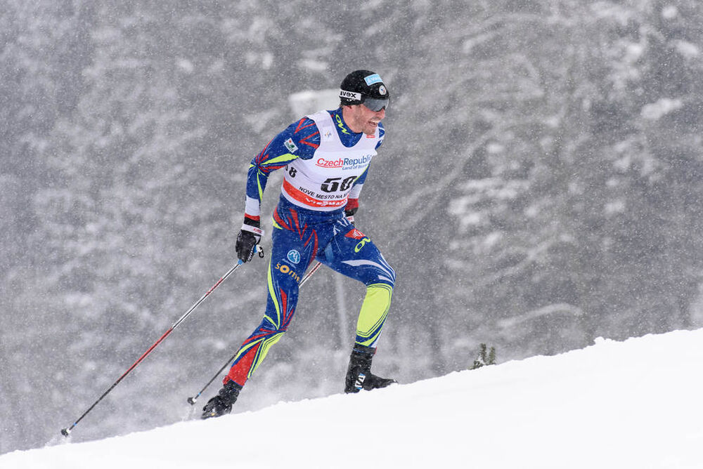 23.01.2016, Nove Mesto, Czech Republic (CZE):Maurice Manificat (FRA) - FIS world cup cross-country, 15km men, Nove Mesto (CZE). www.nordicfocus.com. © Rauschendorfer/NordicFocus. Every downloaded picture is fee-liable.