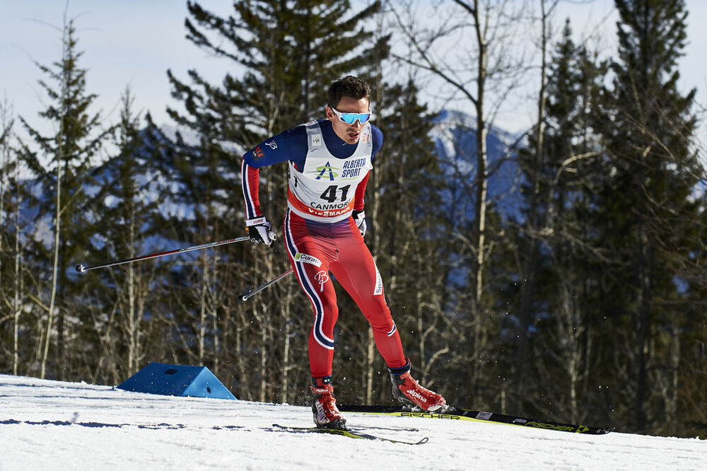 11.03.2016, Canmore, Canada (CAN):Finn Haagen Krogh (NOR) - FIS world cup cross-country, 15km men, Canmore (CAN). www.nordicfocus.com. © Felgenhauer/NordicFocus. Every downloaded picture is fee-liable.