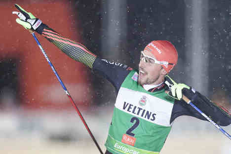 26.11.2016, Ruka, Finland (FIN):Johannes Rydzek (GER) - FIS world cup nordic combined, individual gundersen HS142/10km, Ruka (FIN). www.nordicfocus.com. © Modica/NordicFocus. Every downloaded picture is fee-liable. NordicFocus 26.11.2016, Ruka, Finland (FIN):Johannes Rydzek (GER) - FIS world cup nordic combined, individual gundersen HS142/10km, Ruka (FIN). www.nordicfocus.com. © Modica/NordicFocus. Every downloaded picture is fee-liable.