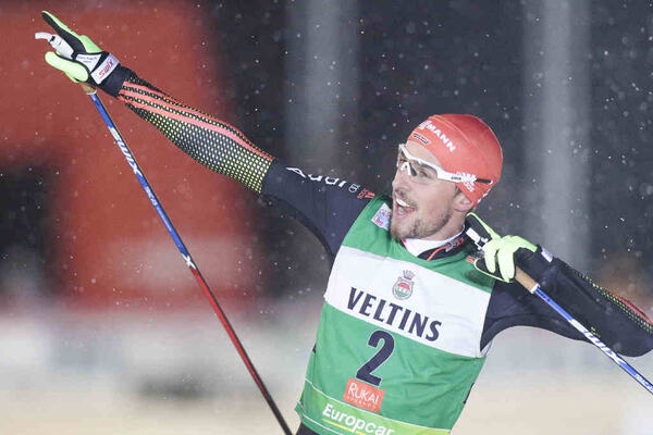 26.11.2016, Ruka, Finland (FIN):Johannes Rydzek (GER) - FIS world cup nordic combined, individual gundersen HS142/10km, Ruka (FIN). www.nordicfocus.com. © Modica/NordicFocus. Every downloaded picture is fee-liable. NordicFocus