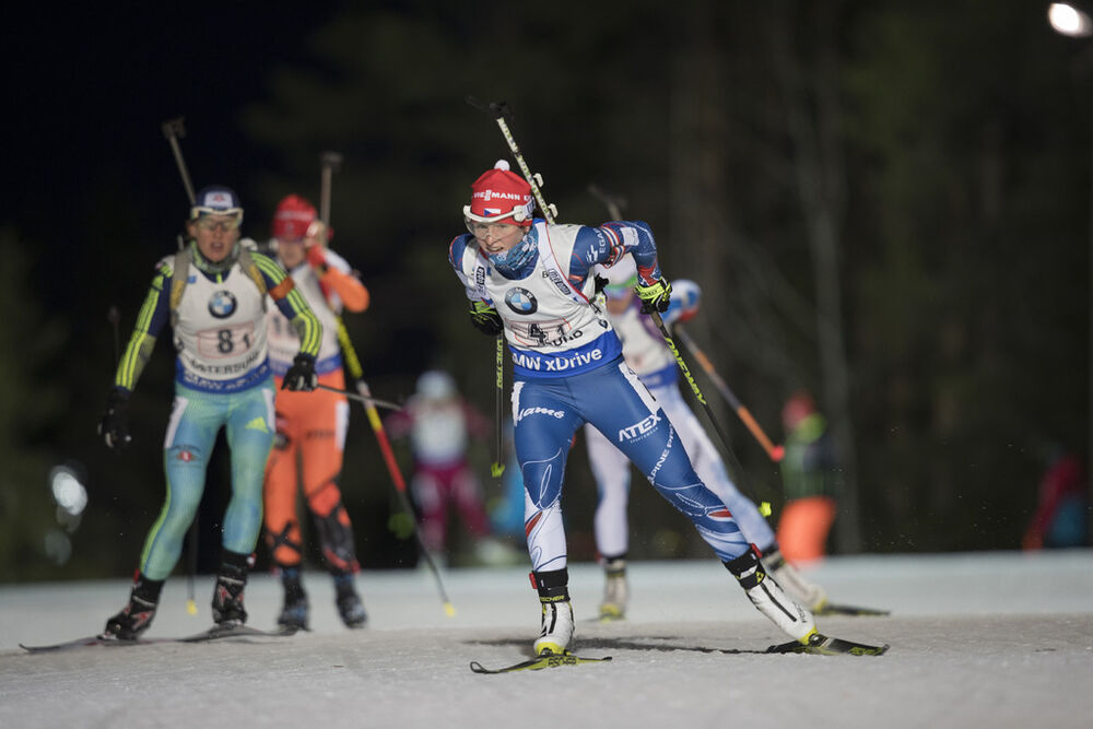 27.11.2016, Oestersund, Sweden, (SWE):Veronika Vitkova (CZE) - IBU world cup biathlon, relay mixed, Oestersund (SWE). www.nordicfocus.com. © Manzoni/NordicFocus. Every downloaded picture is fee-liable.