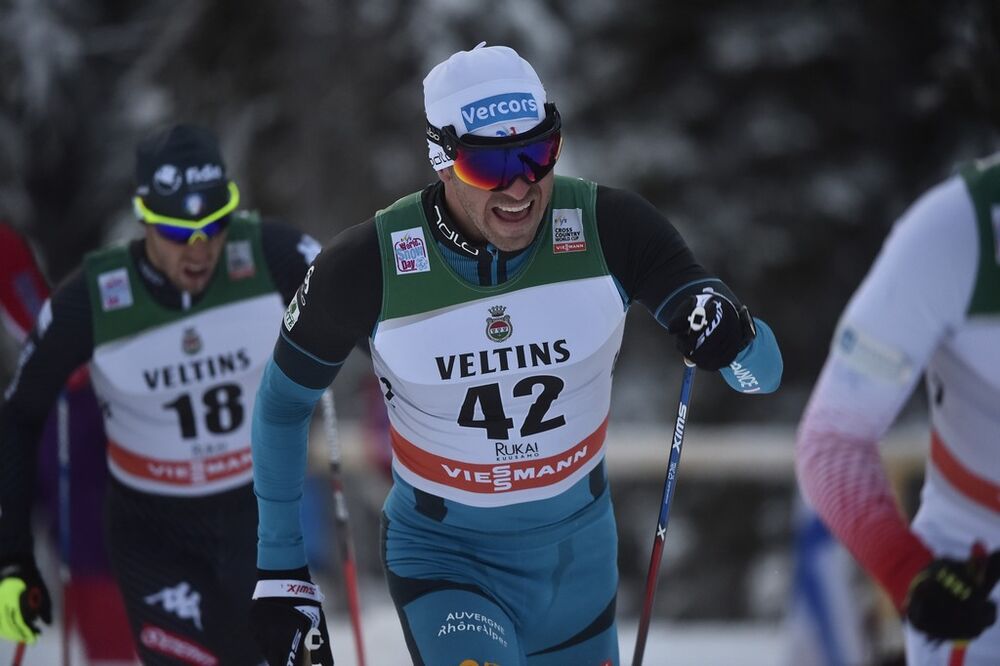 27.11.2016, Ruka, Finland (FIN):Maurice Manificat (FRA) - FIS world cup cross-country, 15km men, Ruka (FIN). www.nordicfocus.com. © THIBAUT/NordicFocus. Every downloaded picture is fee-liable.