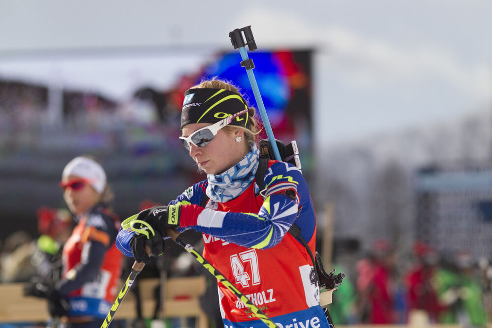 23.01.2016, Antholz, Italy (ITA):Coline Varcin (FRA) -  IBU world cup biathlon, pursuit men, Antholz (ITA). www.nordicfocus.com. © Manzoni/NordicFocus. Every downloaded picture is fee-liable.