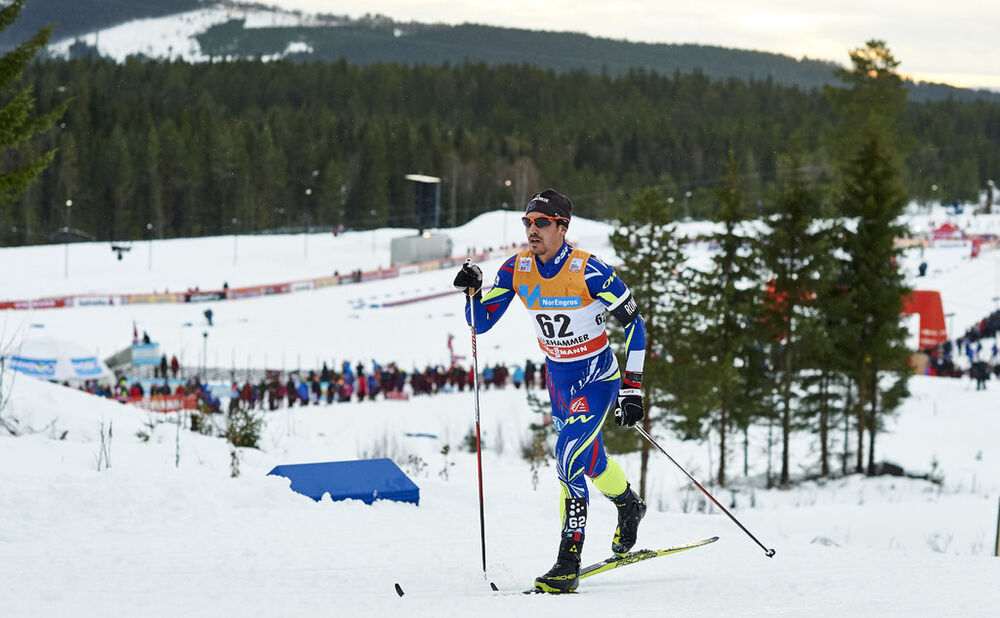 05.12.2015, Lillehammer, Norway (NOR):Damien Tarantola (FRA) - FIS world cup cross-country, skiathlon men, Lillehammer (NOR). www.nordicfocus.com. © Felgenhauer/NordicFocus. Every downloaded picture is fee-liable.