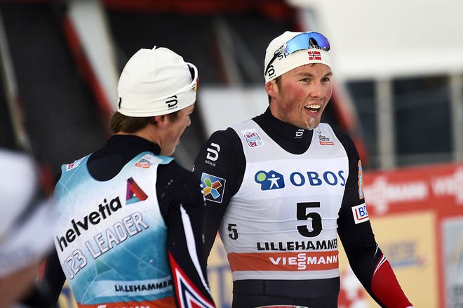 EMIL IVERSEN slog alla svenskarna i minitouren i Lillehammer den gångna helgen, men han tränar 400 timmar mindre än segraren Martin Johnsrud Sundby i året och tycker att många tränar på tok för mycket. Foto: NORDIC FOCUS