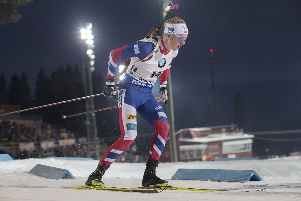 03.12.2016, Oestersund, Sweden, (SWE):Johannes Thingnes Boe (NOR) - IBU world cup biathlon, sprint men, Oestersund (SWE). www.nordicfocus.com. © Manzoni/NordicFocus. Every downloaded picture is fee-liable.