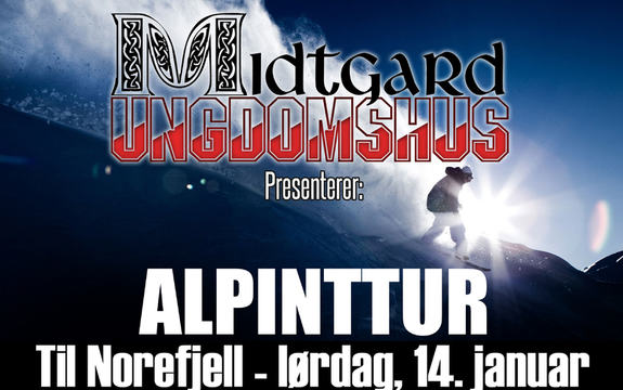 Alpintur til Norefjell med Midtgard illustrasjonsbilde