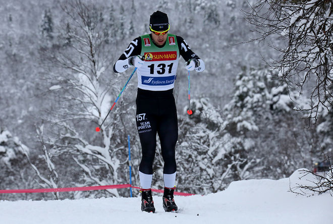 FREDRIK BYSTRÖM från Lager 157 Ski Team och Orsa SK vann herrklassen i AXA Ski Marathon i helgen. Foto/rights: KJELL-ERIK KRISTIANSEN/sweski.com