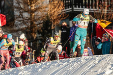 11.12.2016, Davos, Switzerland (SUI):Federico Pellegrino (ITA), Lucas Chanavat (FRA), (l-r) - FIS world cup cross-country, individual sprint, Davos (SUI). www.nordicfocus.com. © Modica/NordicFocus. Every downloaded picture is fee-liable. NordicFocus 11.12.2016, Davos, Switzerland (SUI):Federico Pellegrino (ITA), Lucas Chanavat (FRA), (l-r) - FIS world cup cross-country, individual sprint, Davos (SUI). www.nordicfocus.com. © Modica/NordicFocus. Every downloaded picture is fee-liable.