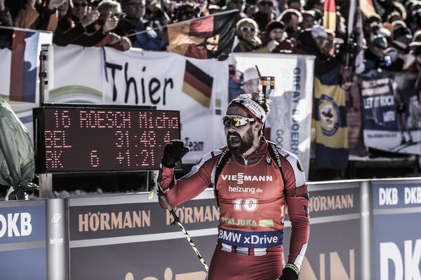 10.12.2016, Pokljuka, Slovenia (SLO):Michael Roesch (BEL) - IBU world cup biathlon, pursuit men, Pokljuka (SLO). www.nordicfocus.com. © Manzoni/NordicFocus. Every downloaded picture is fee-liable. NordicFocus
