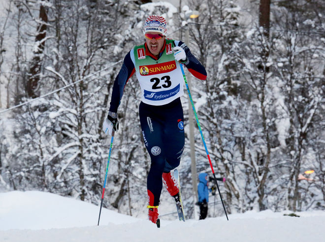 ANTON KARLSSON, Åsarna IK var snabbast i prologen i Intersport Cup-sprinten i Boden. Foto/rights: KJELL-ERIK KRISTIANSEN/sweski.com