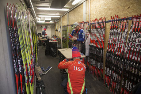 09.12.2015, Hochfilzen, Austria (AUT):Event Feature: US wax cabin in the new biathlon facilities - IBU world cup biathlon, training, Hochfilzen (AUT). www.nordicfocus.com. © Manzoni/NordicFocus. Every downloaded picture is fee-liable. NordicFocus 09.12.2015, Hochfilzen, Austria (AUT):Event Feature: US wax cabin in the new biathlon facilities - IBU world cup biathlon, training, Hochfilzen (AUT). www.nordicfocus.com. © Manzoni/NordicFocus. Every downloaded picture is fee-liable.