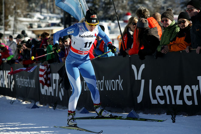 RIITTA-LIISA ROPONEN kan tyvärr inte starta Tour de Ski på grund av en prolaps i ryggen. Foto/rights: MARCELA HAVLOVA/sweski.com