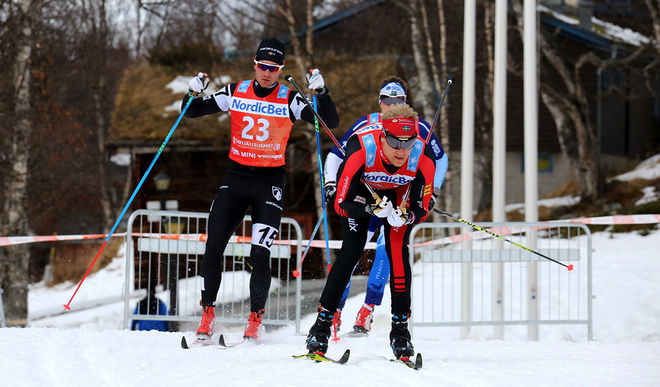 TVÅ SVENSKA HOPP i kinesiska Vasaloppet är Jens Eriksson (Team Santander) och Marcus Johansson (Lager 157 Ski Team). Foto/rights: MARCELA HAVLOVA/sweski.com
