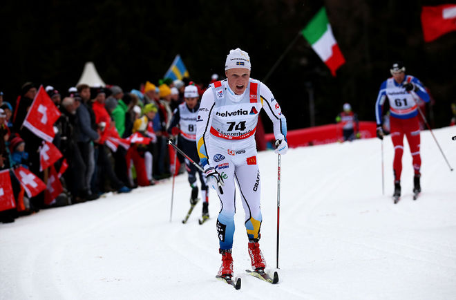 JENS BURMAN är näst bäste svensk i Tour de Ski efter två etapper och har på rekordtid tagit seniornivån. Förra säsongen blev han U23-världsmästare. Foto/rights: MARCELA HAVLOVA/sweski.com