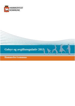 Gebyr og avgiftsregulativ 2013