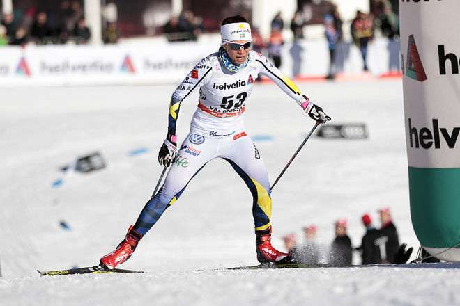 MARIA RYDQVIST har haft en bedrövlig Tour de Ski och har bara två åkare bakom sig efter fyra etapper. Foto: NORDIC FOCUS