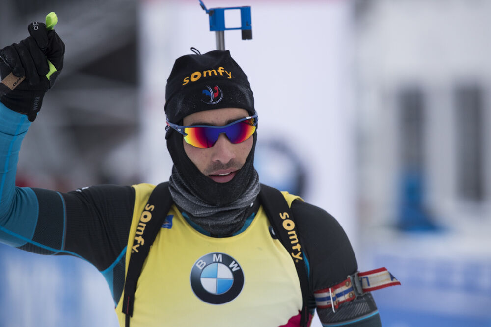 07.01.2017, Oberhof, Germany (GER):Martin Fourcade (FRA) -  IBU world cup biathlon, pursuit men, Oberhof (GER). www.nordicfocus.com. © Manzoni/NordicFocus. Every downloaded picture is fee-liable.