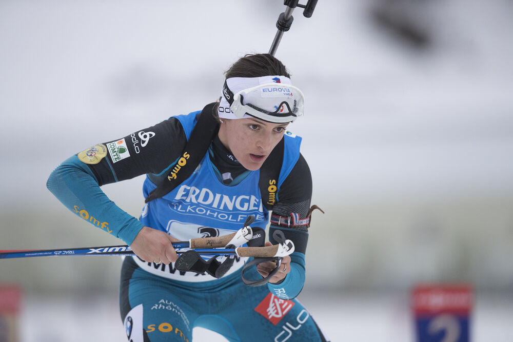12.01.2017, Ruhpolding, Germany (GER):Celia Aymonier (FRA) -  IBU world cup biathlon, relay women, Ruhpolding (GER). www.nordicfocus.com. © Manzoni/NordicFocus. Every downloaded picture is fee-liable.
