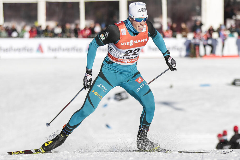 31.12.2016, Val Mustair, Switzerland (SUI):Lucas Chanavat (FRA) - FIS world cup cross-country, tour de ski, individual sprint, Val Mustair (SUI). www.nordicfocus.com. © Modica/NordicFocus. Every downloaded picture is fee-liable.