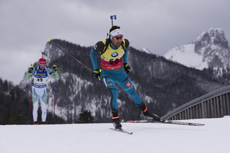 13.01.2017, Ruhpolding, Germany (GER):Martin Fourcade (FRA) - IBU world cup biathlon, sprint men, Ruhpolding (GER). www.nordicfocus.com. © Manzoni/NordicFocus. Every downloaded picture is fee-liable. NordicFocus 13.01.2017, Ruhpolding, Germany (GER):Martin Fourcade (FRA) - IBU world cup biathlon, sprint men, Ruhpolding (GER). www.nordicfocus.com. © Manzoni/NordicFocus. Every downloaded picture is fee-liable.