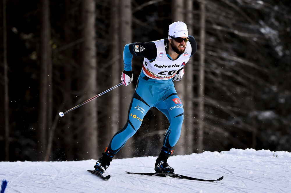 14.01.2017, Toblach, Italy (ITA):Baptiste Gros (FRA) - FIS world cup cross-country, individual sprint, Toblach (ITA). www.nordicfocus.com. © Thibaut/NordicFocus. Every downloaded picture is fee-liable.
