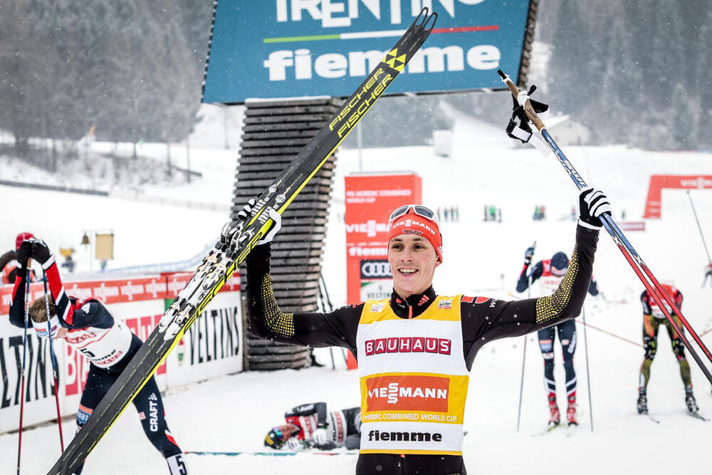 13.01.2017, Val di Fiemme, Italy (ITA):Eric Frenzel (GER) - FIS world cup nordic combined, individual gundersen HS134/10km, Val di Fiemme (ITA). www.nordicfocus.com. © Bragotto/NordicFocus. Every downloaded picture is fee-liable.
