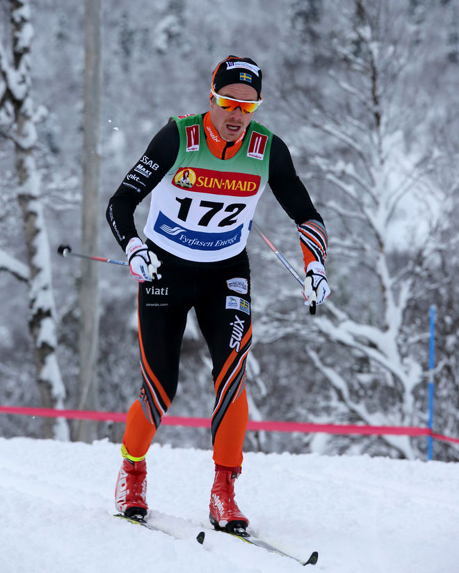 GUSTAV ERIKSSON, Falun-Borlänge SK stod för en bra genomkörare under Bergebo Ski Weekend i helgen. Foto/rights: KJELL-ERIK KRISTIANSEN/sweski.com