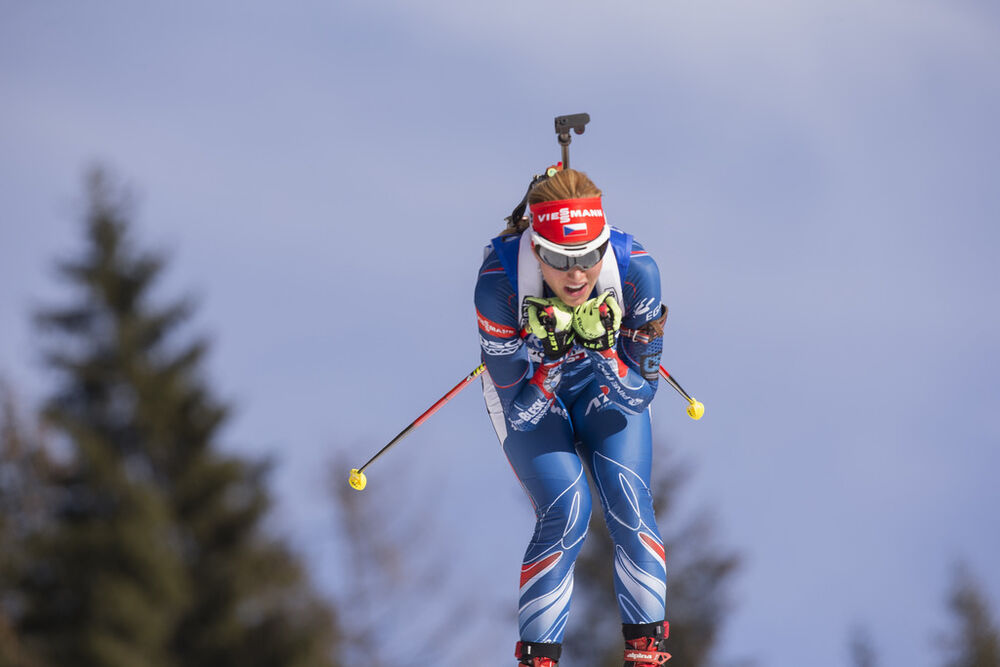 13.12.2015, Hochfilzen, Austria (AUT):Gabriela Soukalova (CZE) -  IBU world cup biathlon, relay women, Hochfilzen (AUT). www.nordicfocus.com. © Manzoni/NordicFocus. Every downloaded picture is fee-liable.