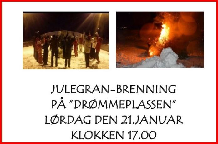 Julegranbrenning i Øksningan 2017