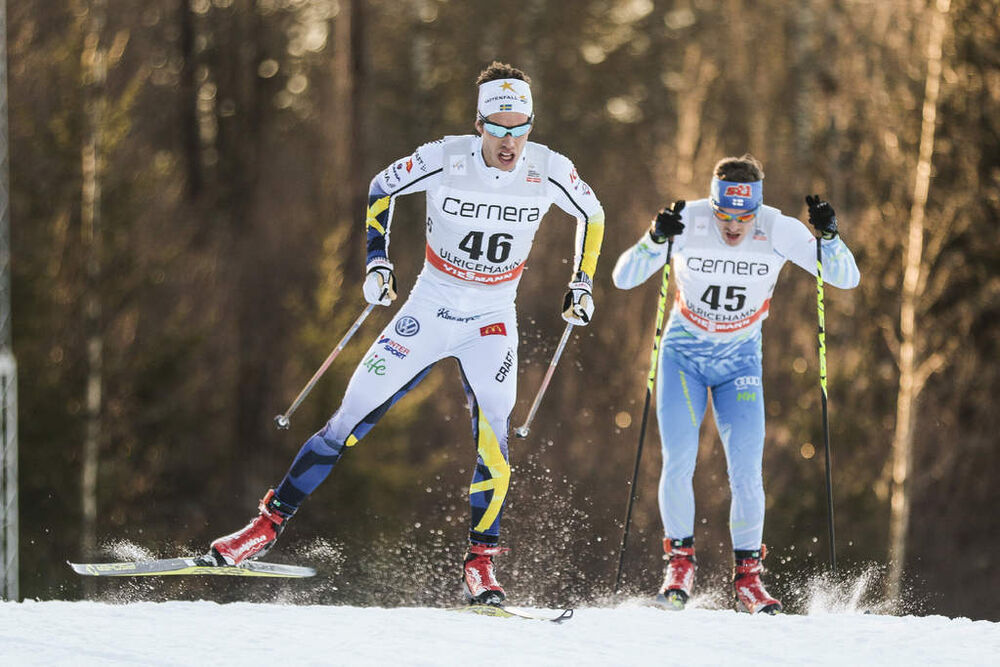 21.01.2017, Ulricehamn, Sweden (SWE):Marcus Hellner (SWE) - FIS world cup cross-country, 15km men, Ulricehamn (SWE). www.nordicfocus.com. © Modica/NordicFocus. Every downloaded picture is fee-liable.
