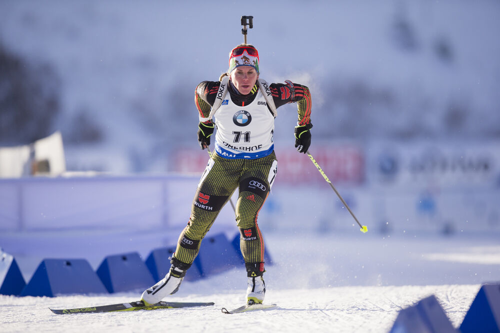 06.01.2017, Oberhof, Germany (GER):Nadine Horchler (GER) -  IBU world cup biathlon, sprint women, Oberhof (GER). www.nordicfocus.com. © Manzoni/NordicFocus. Every downloaded picture is fee-liable.
