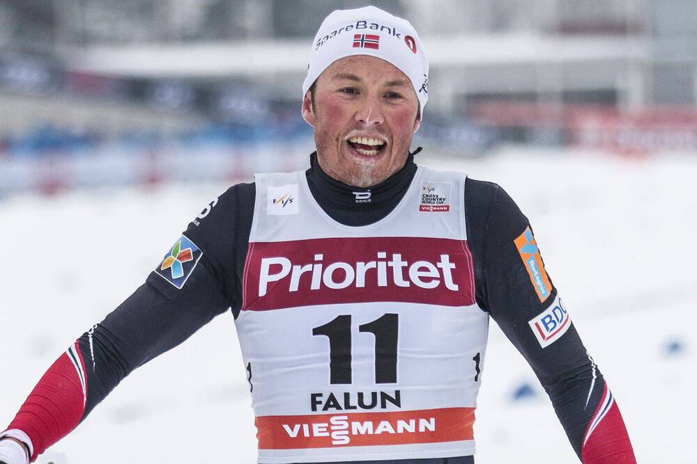 29.01.2017, Falun Sweden (SWE):Emil Iversen (NOR) - FIS world cup cross-country, mass men, Falun (SWE). www.nordicfocus.com. © Modica/NordicFocus. Every downloaded picture is fee-liable.