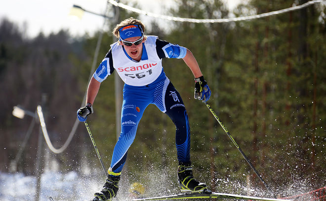 JACOB NYSTEDT från Hudiksvall var bäst av dom svenska killarna på JVM då man körde 10 km fristil. Han slutade på en 13:e plats. Foto/rights: KJELL-ERIK KRISTIANSEN/sweski.com